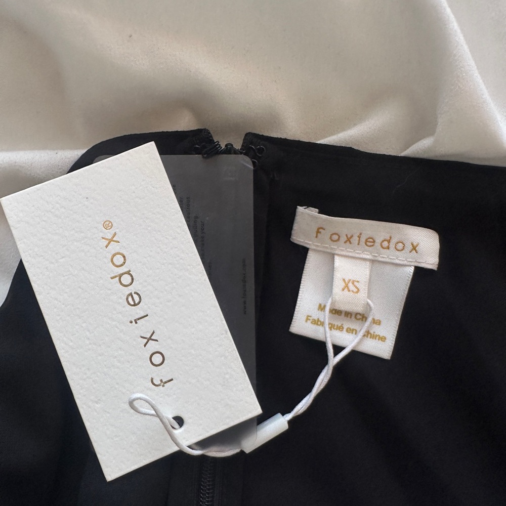 Foxiedox Black and Cream Jumpsuit - Picture 4 of 4